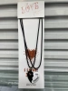 Magnetic best friend couple alloy necklace, pure silver necklace, women's crystal zircon melon chain necklace, pearl chain spliced, elegant and fashionable pearl necklace details Picture